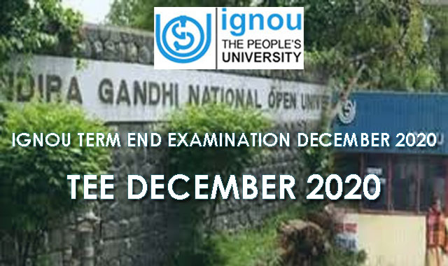 IGNOU TEE December 2020 Admit Cards released (Direct Download link)