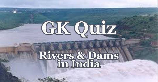 Interactive GK Quiz on Rivers and Dams in India